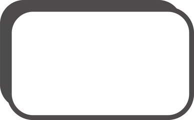 Abstract geometric element for design. Neobrutalism graphic shape. Minimal groovy Y2k retro rectangle frame