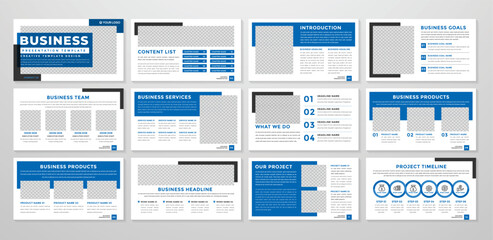 business presentation template editable vector design