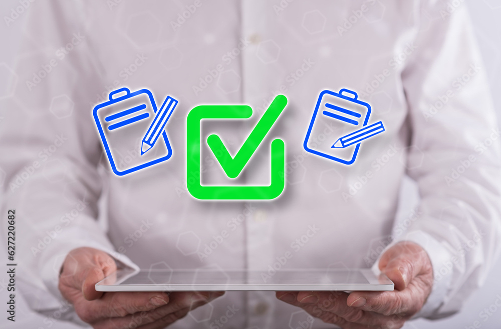 Wall mural concept of document validation