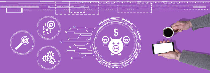 Obraz premium Concept of crowdfunding