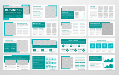 Fototapeta na wymiar business presentation template editable vector design