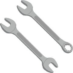 スパナのイラスト