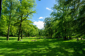 Oslo Palace Park (Slottsparken) Norway. 