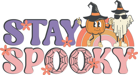 Retro Cute Halloween Sublimation Design Bundle