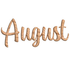 August monthly 3d