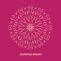 Abstract Line Work Mandala Design