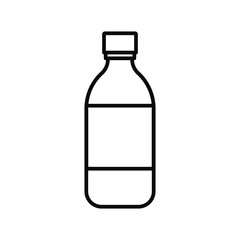 Bottle icon vector. Bottle for water illustration sign. Bottle of alcohol symbol or logo.