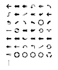 43 Unique Minimalist Arrow Indicator Pointers In Monotone
