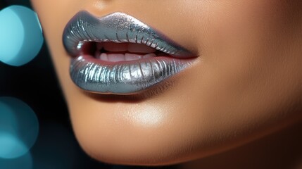 Closeup perfect lips