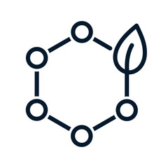 The concept of organics, microbiology. Resume icon isolated on white background.