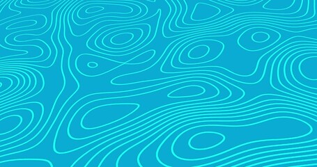 Animation of blue wave line pattern moving over blue background
