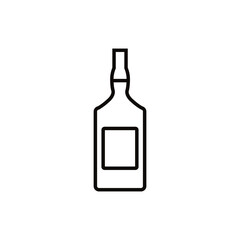 Bottle icon vector. Bottle for water illustration sign. Bottle of alcohol symbol or logo.