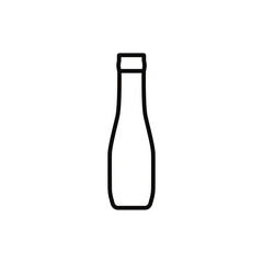 Bottle icon vector. Bottle for water illustration sign. Bottle of alcohol symbol or logo.
