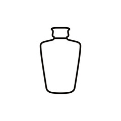 Bottle icon vector. Bottle for water illustration sign. Bottle of alcohol symbol or logo.