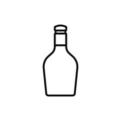 Bottle icon vector. Bottle for water illustration sign. Bottle of alcohol symbol or logo.
