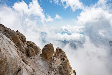clouds over the mountains Italy