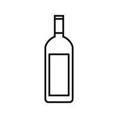 Bottle icon vector. Bottle for water illustration sign. Bottle of alcohol symbol or logo.