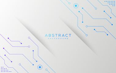 abstract technology background vector with lines