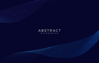 abstract blue wave line background