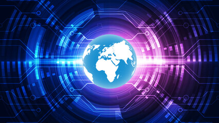 abstract global technology concept background, vector illustration eps10 graphic
