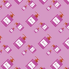 Pink Cosmetic Seamless Pattern Background