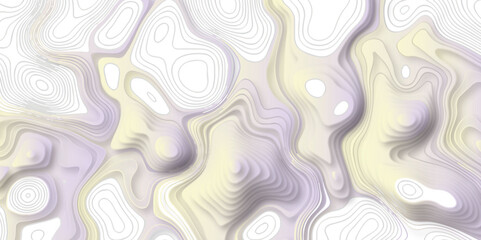 Topographic map background geographic line map with elevation assignments. The black on white contours vector topography stylized height of the lines map.