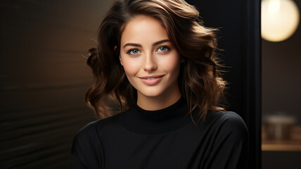 Fototapeta premium fashion beauty modern women's health care Glamorous skin care and make-up, glamorous makeup lip color lipstick, sexy seductive eyelashes, skin trend, eye shadow, skin care, stylish beauty.
