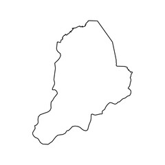 Borno state map, administrative division of the country of Nigeria. Vector illustration.