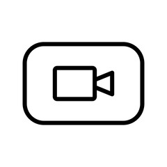Screen Recorder Icon Vector Illustration. isolated on white background