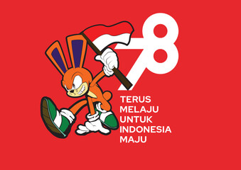 17 agustus template background for indonesia independence day