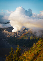 Sunrise over the Bromo Volcano - A Peaceful Giant 