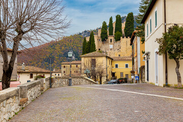 Fototapeta na wymiar Rocca Sinibalda, historic center.