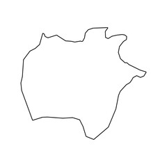 Ekiti state map, administrative division of the country of Nigeria. Vector illustration.