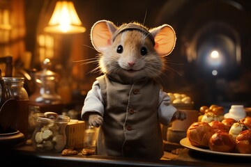 little mouse chef, looking hella skilled