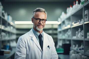 Fototapeta premium Scientist Smiling - AI Generated