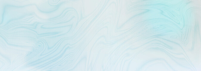 Creative Abstract Gradient Background. Blurry Layout with Irregular Brush Wavy Lines, Swirls and Ripples on a Light Blue Color. Creative Simple Abstract Marble Print. Creative Pastel Color Design.