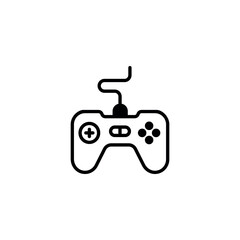 Game Pad icon design with white background stock illustration