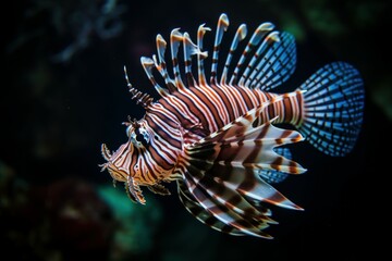 Ocean lionfish. Generate Ai