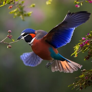  A Beautiful hummingbird in flight