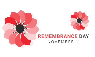 Remembrance Day. background, banner, card, poster, template. Vector illustration.