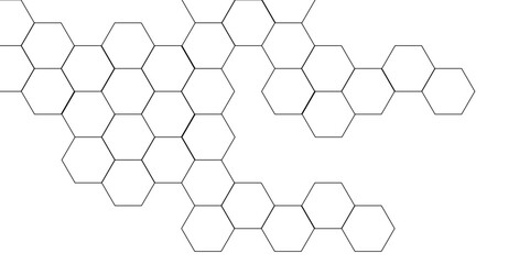 Abstract background with lines. Modern simple style hexagonal graphic concept. Background with hexagons