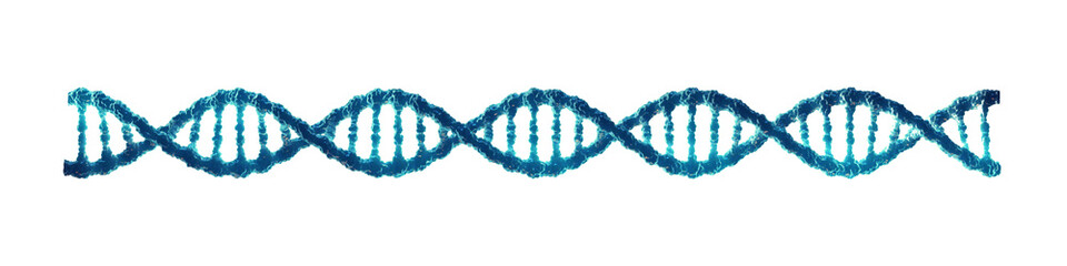 Double helix DNA molecule isolated. Molecular genetics and Genetic engineering - 627250661