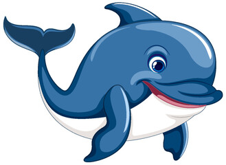 Fototapeta premium Dolphin Swimming Smiling