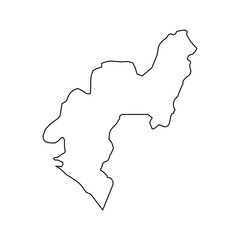 Ondo state map, administrative division of the country of Nigeria. Vector illustration.