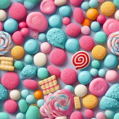 Fototapeta na wymiar Candy repeat pattern cute 