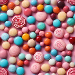 Fototapeta na wymiar Candy cute repeat pattern 