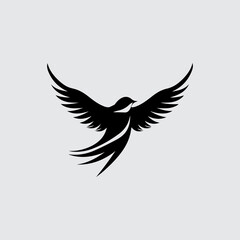 Bird Modern Logo Design Tempate