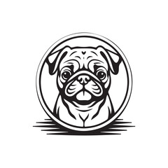 Unique dog logo design
