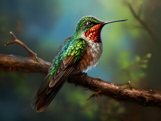 Fototapeta premium hummingbird on a branch