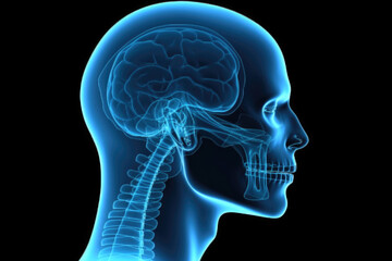 Fototapeta premium Magnetic resonance image - Generative AI